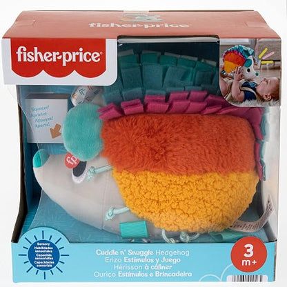 Fisher-Price, Erizo Estímulos y Juego, Baby, Juguete para Bebé, Juguetes Didácticos, 3 Meses en Adelante, 8 Texturas Diferentes y 3 Sonidos únicos para Que el bebé Explore