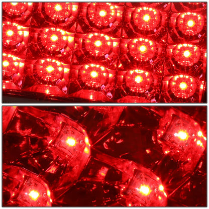 DNA Motoring Luz Trasera LED del Conductor y Pasajero, Cromado TL-C10-LED-CH-RD