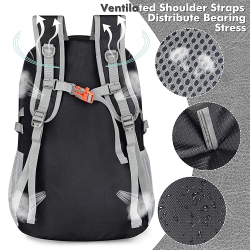 ZOMAKE Ultraligera Plegable Mochila, 30L Resistente Agua Viaje Mochila Liviana Empacable Bolsa Acampar Senderismo camina Mochila