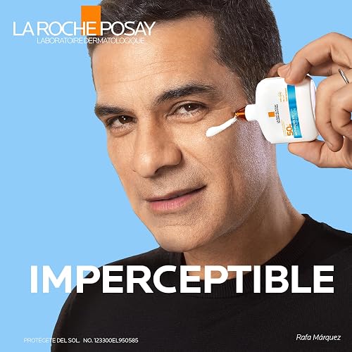 La Roche-Posay Anthelios UVAIR SPF 50+, Serum Protector Solar invisible 50 ml. Textura ligera. Con Ácido Hialurónico, Niacinamida y Vitamina E.
