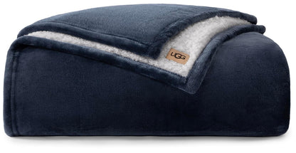UGG Ariana - Manta de Forro Polar para Cama Individual/Individual XL, mullida, Reversible, Suave, acogedora, de Felpa Grande, cálida y de Gran tamaño, Lavable a máquina, decoración de recámara o Cama