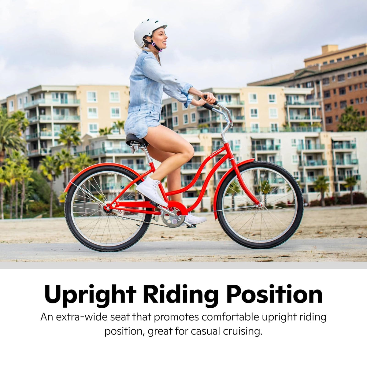 Schwinn Asiento de Bicicleta cómodo para Hombres y Mujeres, sillín de Repuesto para Todas Las de Adultos con Poste de Asiento estándar, Ajuste Universal, Accesorios de Bicicleta