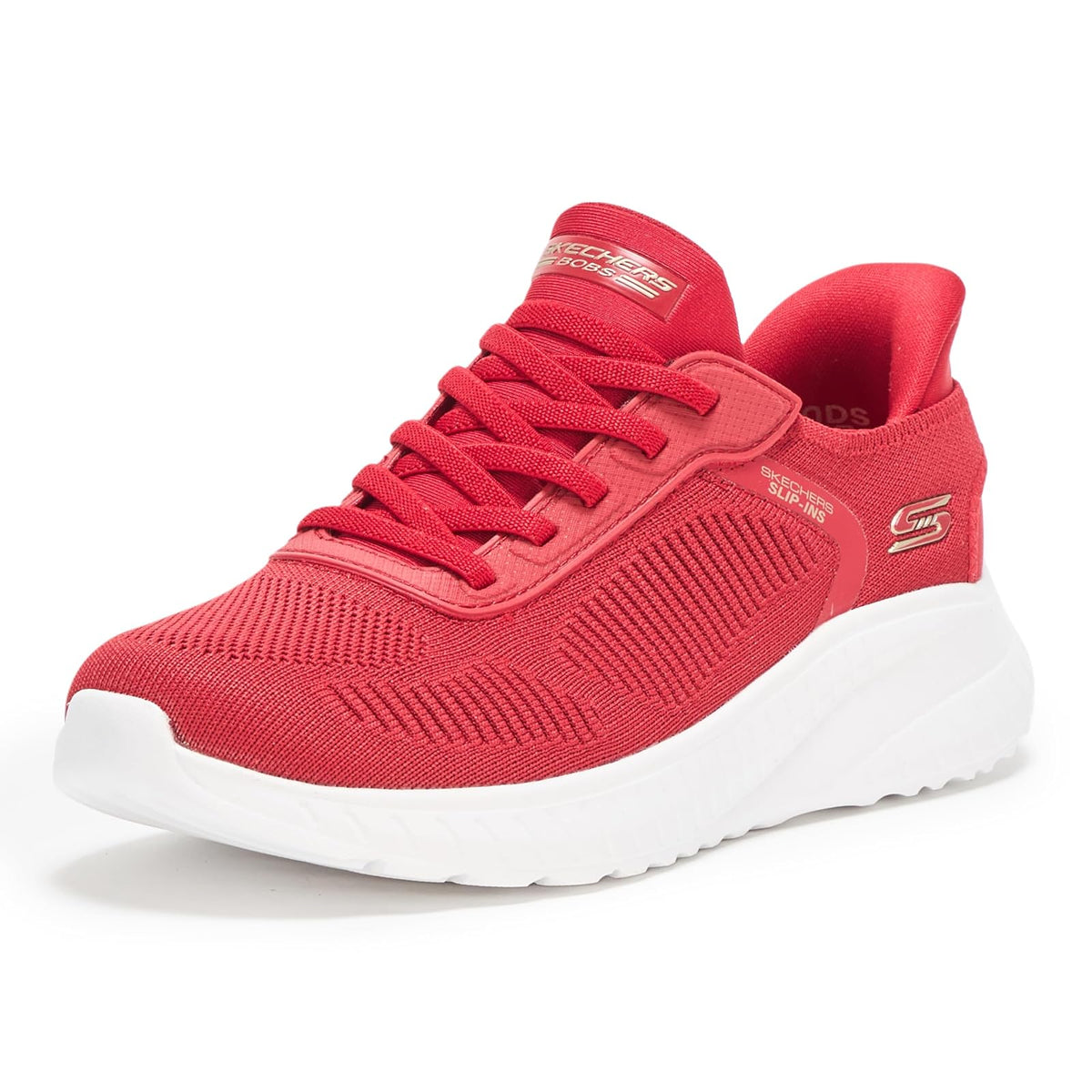 Skechers BOBS Squad Chaos Current Muse Tenis para Mujer - 28.0 cm - Rojo -