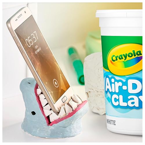 Crayola Arcilla Seca al Aire (5 Libras), Suministros para Profesores | Imprescindibles para el aula, suministros escolares para profesores, arcilla de modelado blanco natural para niños