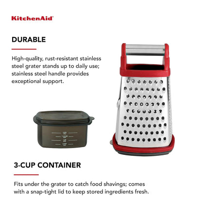 KitchenAid Rallador de caja gourmet, Caja, Rojo, Pequeño, 1