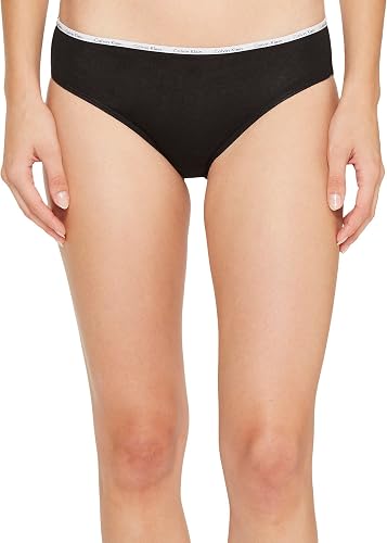 Calvin Klein Bikini elástico de algodón para mujer, paquete de 5