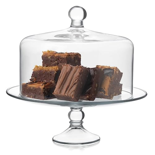 Libbey Domo Pastelero Selene de vidrio 2 piezas