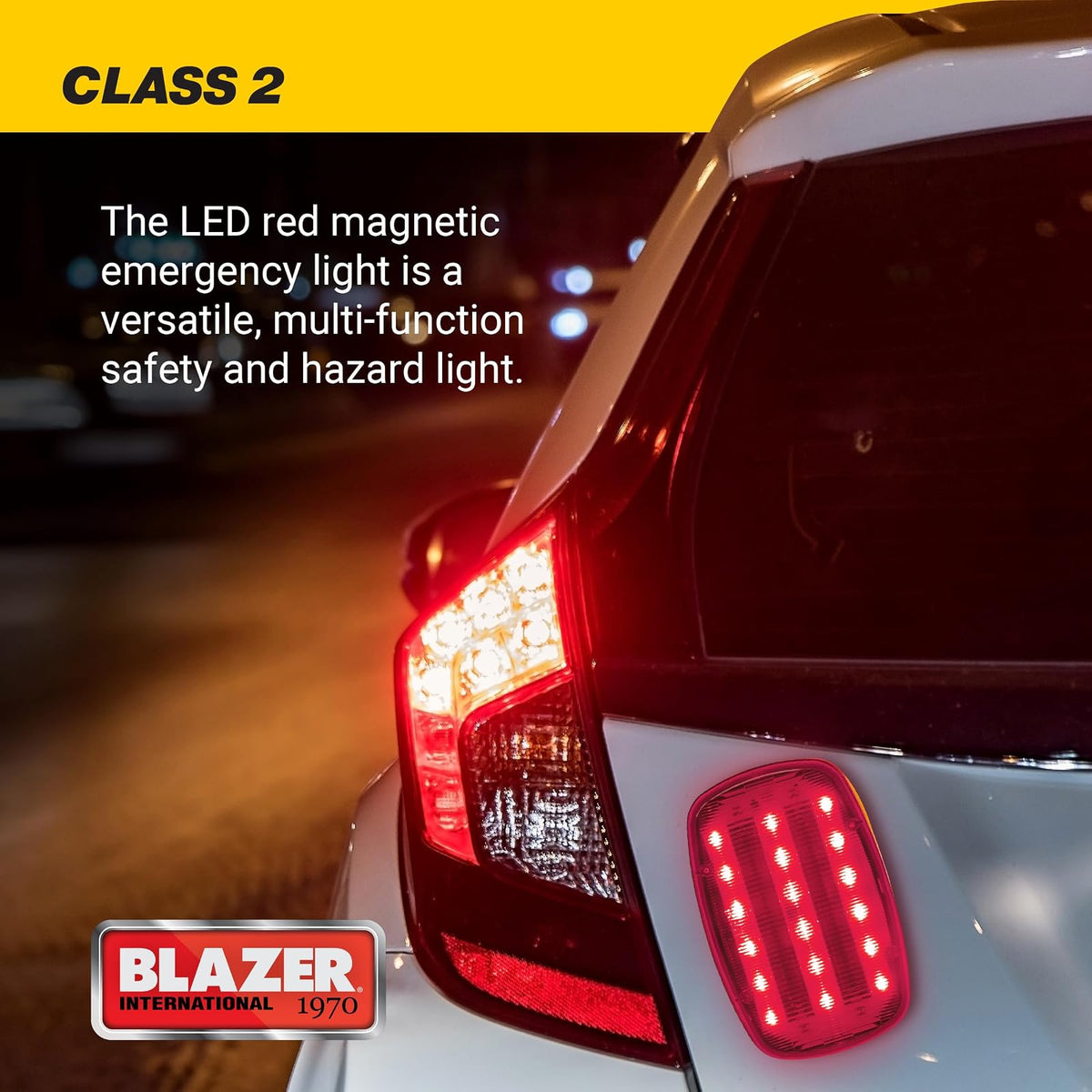 Blazer International Mini Barra Giratoria de Luz LED de Emergencia C6350, Rojo
