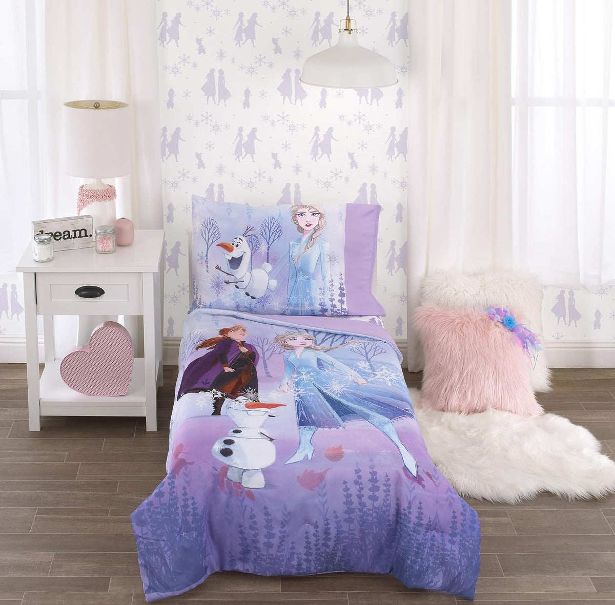 Disney Ariel Sea Garden Juego de Cama 4 Piezas Niños - Disney Frozen 2.