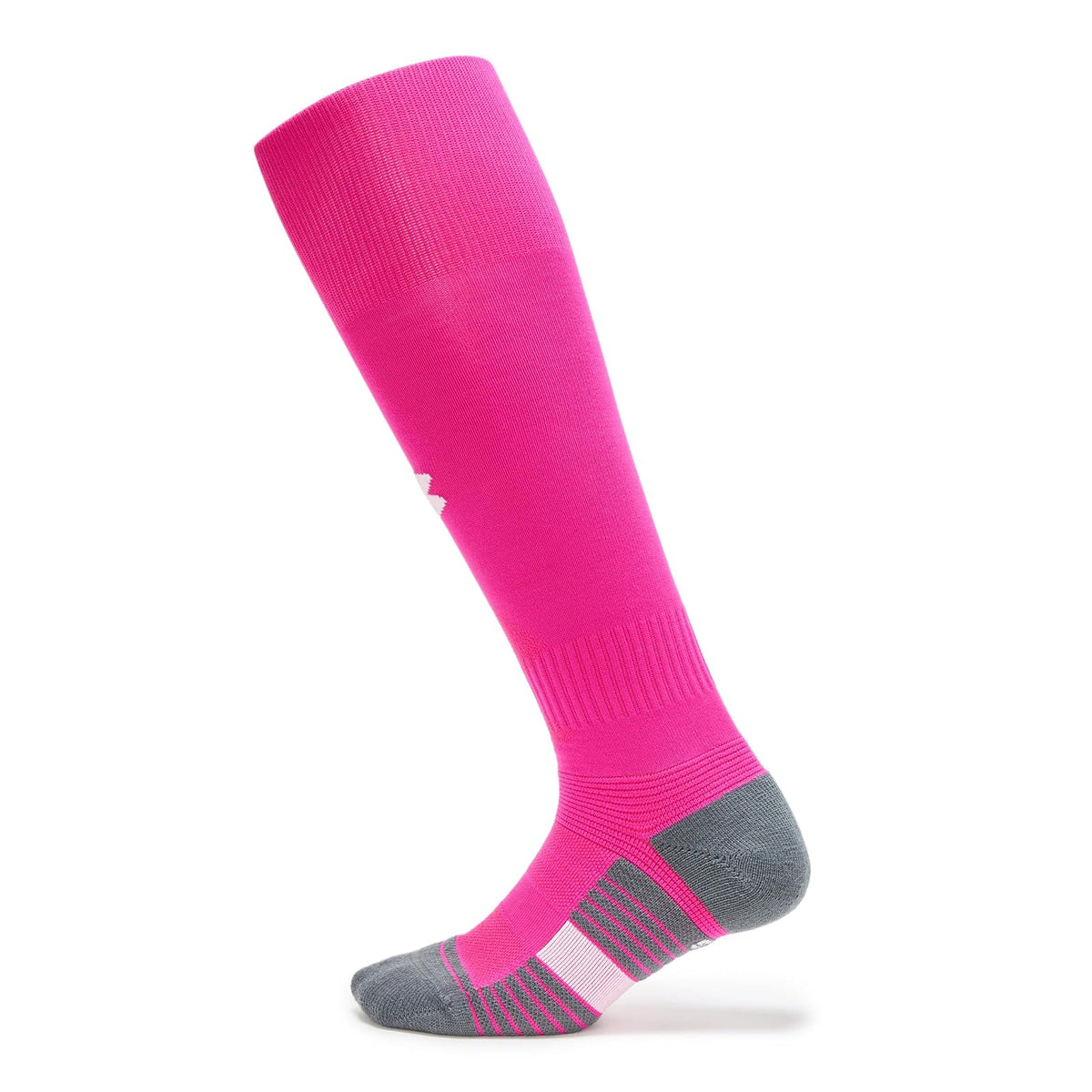 Under Armour Calcetines Altos Magnetico, Paquete de 1 - XL - (654) Tropic Pink - Pitch Gray - White