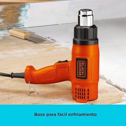 BLACK+DECKER Pistola de Calor Eléctrica, 1500W, Tipo Pistola Portátil, HG1500