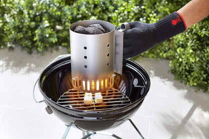 Weber 7447 Rapidfire - Chimenea compacta | Compacta, enciende brasas en 15 minutos, sin líquido encendedor