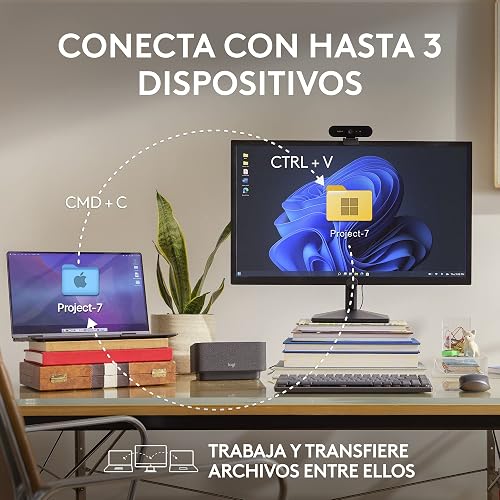 Logitech MX Anywhere 3S Compact Mouse inalámbrico, Desplazamiento Veloz en Todos Lados, dpi 8K, silencioso, Botones programables, USB C, Bluetooth, Windows PC, Linux, Chrome, Mac - Rosa