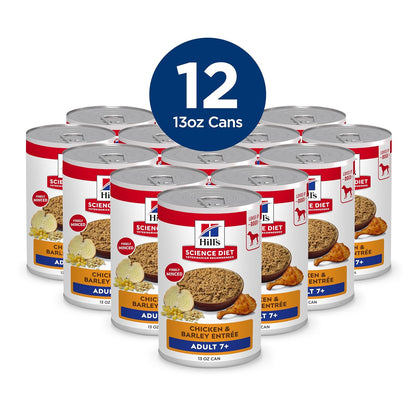 Hill's Science Diet Alimento Húmedo para Perro Senior 12 Pack 369G | Alimento húmedo Hill's para perro, vitalidad senior, salud de órganos vitales, energía diaria, ingredientes de alta calidad