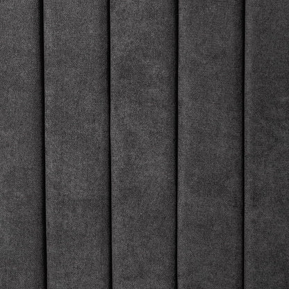 Sochic Cabecera para Cama Tamaño Individual y Matrimonial Tapizada en Tela Chenille Negra con Estructura de Madera Industrial.