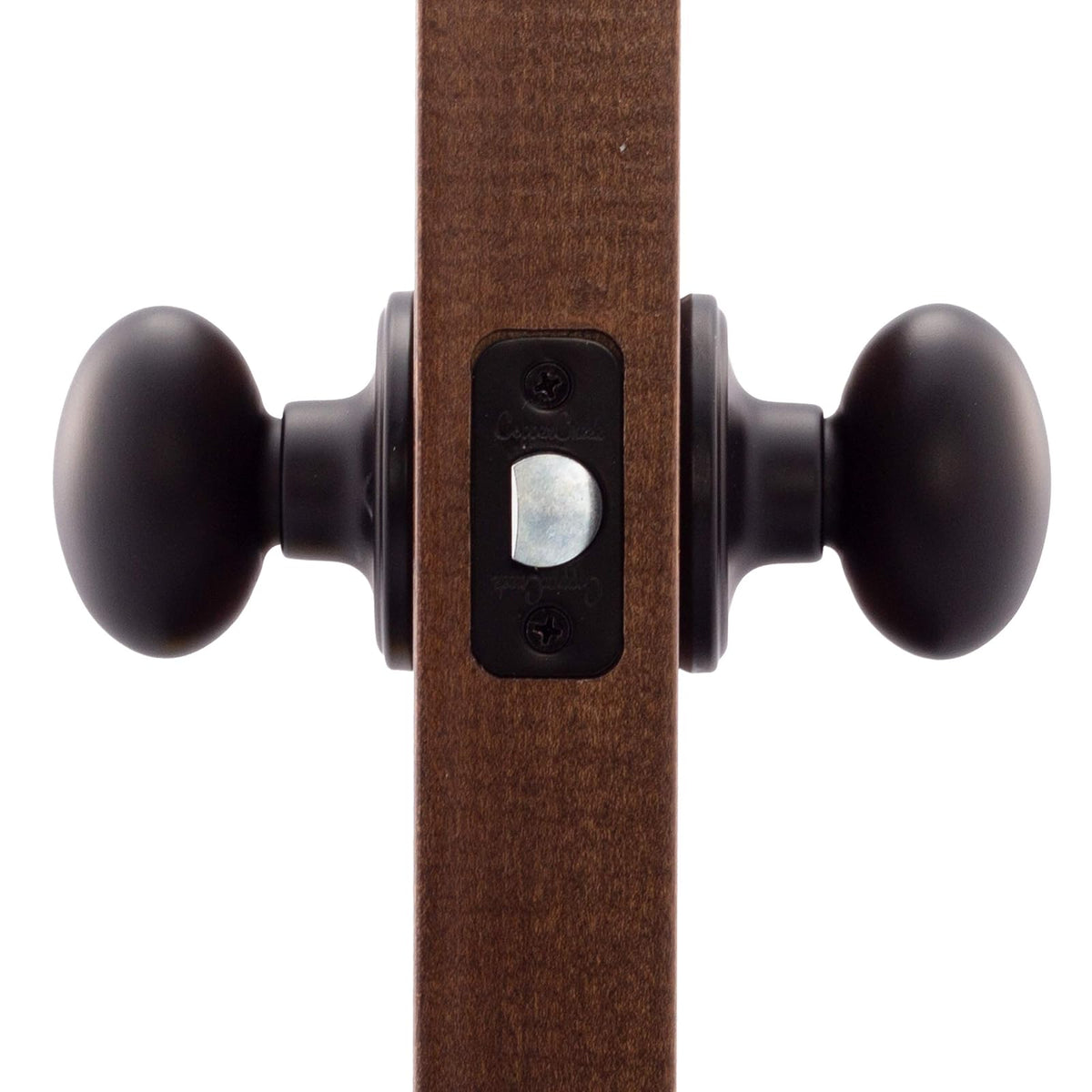 Copper Creek ek2020bc Pomo de puerta de paso, forma de huevo, Pasaje, Negro