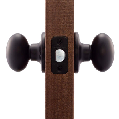 Copper Creek ek2020bc Pomo de puerta de paso, forma de huevo, Pasaje, Negro
