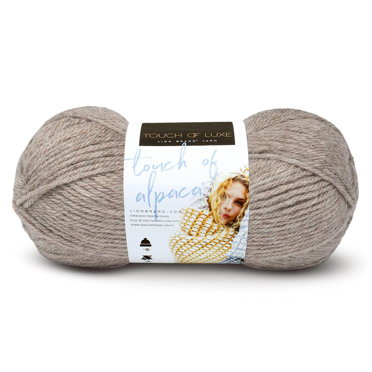 Lion Brand Touch of Alpaca Estambre - Gris pardo