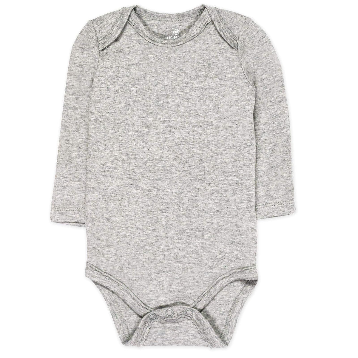 HonestBaby Paquete de 5 Bodies de Manga Larga de algodón orgánico. Conjunto de Playeras para bebs y Nios pequeos para bebés Unisex