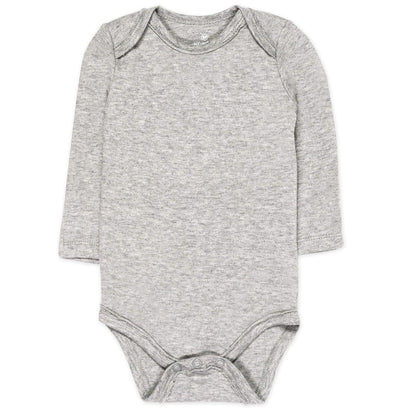 HonestBaby Paquete de 5 Bodies de Manga Larga de algodón orgánico. Conjunto de Playeras para bebs y Nios pequeos para bebés Unisex