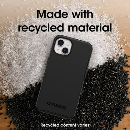 OtterBox - Funda para iPhone 13 (Solamente), Serie Symmetry, Color Negro, Ultra Elegante, Compatible con Carga inalámbrica, Bordes elevados Que protegen la cámara y la visualización