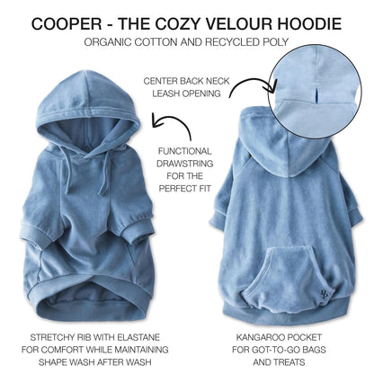 Pet Passion - Chamarra con Capucha para Perros pequeños, medianos y Grandes, Tela Vaquera decolorada, Talla XXL