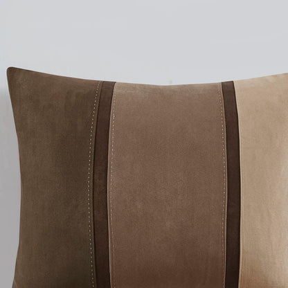 Madison Park Palisades - Juego de edredón Moderno de Gamuza sintética, diseño de Rayas para Todas Las Estaciones, Ropa de Cama acogedora Alternativa de plumón con Fundas a Juego, Almohadas