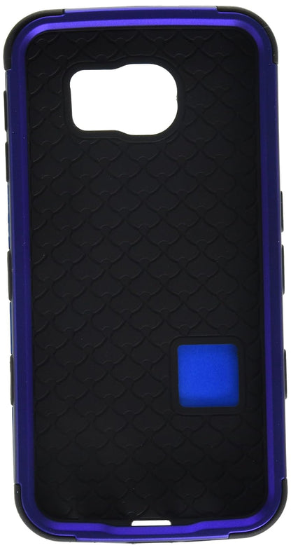 Asmyna Samsung G920 Galaxy S6 Titanium Tuff - Funda Protectora híbrida para teléfono móvil, Color Azul Oscuro/Negro