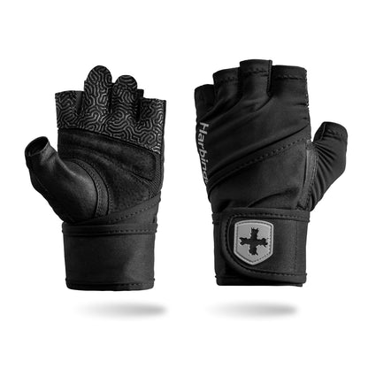 Harbinger Pro Guantes de Pulsera 3.0 para Levantamiento - G - Negro -