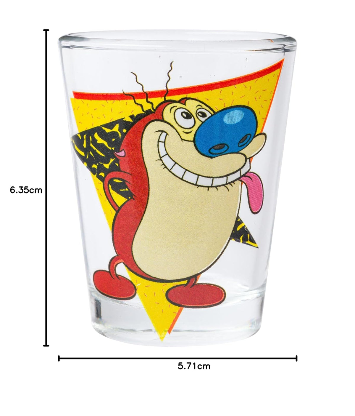 Silver Buffalo Nickelodeon Retro con Rocko, Angélica, Stimpy y Arnold Juego de 4 mini vasos de 1.5 onzas