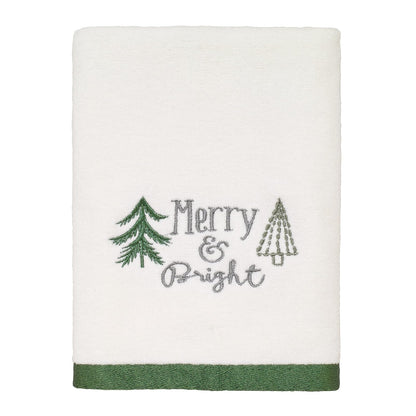 Avanti Linens - Toalla de Mano, Terciopelo de algodón Suave y Absorbente, decoración de baño de día Festivo (colección de árboles de Navidad) - Toalla de mano - Multicolor