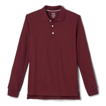 French Toast Camisa Polo Manga Larga para Niño - Borgoña - 8