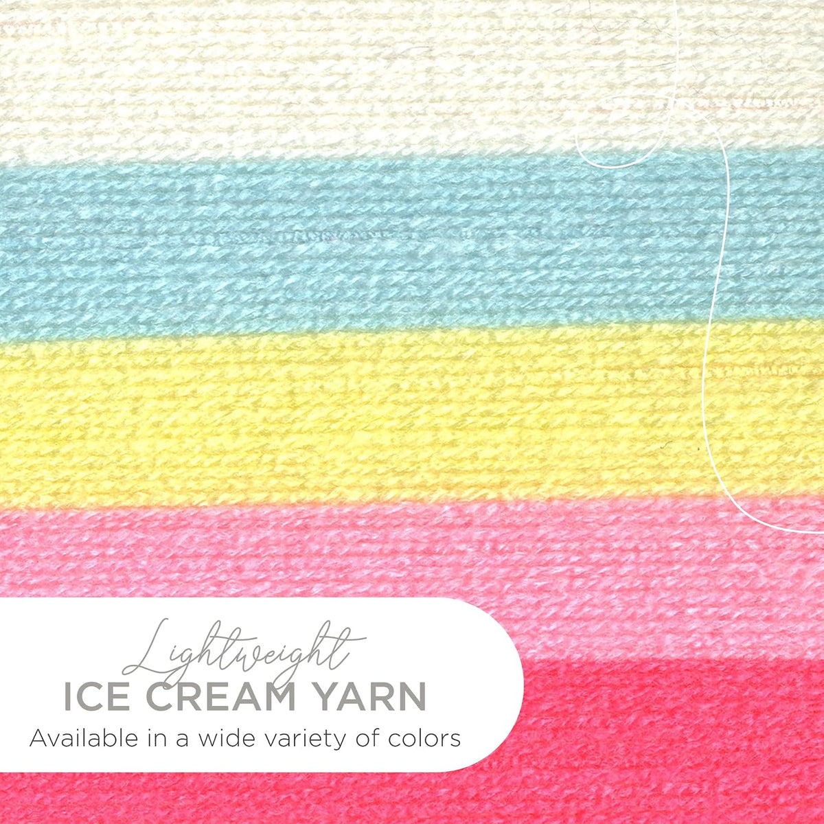 Lion Brand Ice Cream Lana Color Cookies and Cream, Tutti Frutti, 1 uds. por Paquete