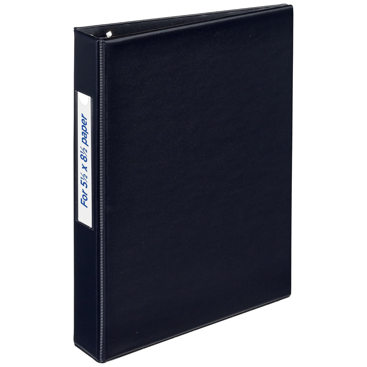 Avery Mini carpeta duradera de 3 anillas, anillos redondos de 1 pulgada, capacidad para papel de 5-1/2 x 8-1/2 pulgadas, soporte para etiquetas de identificación de lomo (27257)