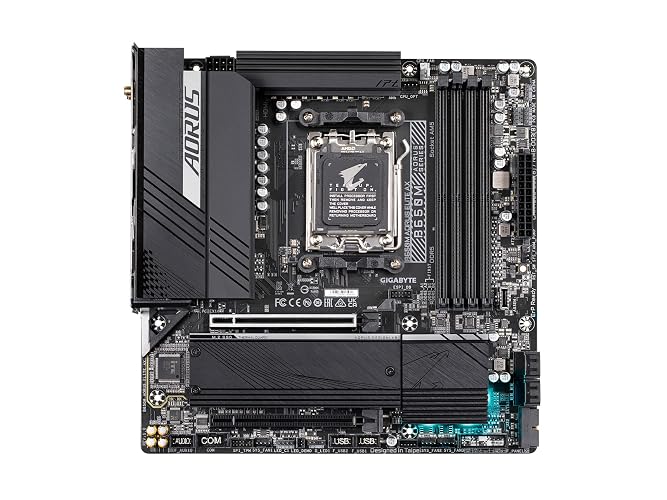 GIGABYTE B650M AORUS Elite AX (AM5/ LGA 1718/ AMD B650/ Micro-ATX/DDR5/ 2* M.2/ PCIe 5.0/ USB 3.2 Gen2X2 Type-C/Intel 2.5GbE LAN/Q-Flash Plus/EZ-Latch/Placa Base para Juegos)