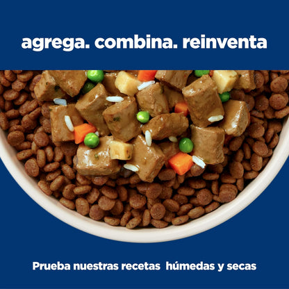 Hill's Science Diet Alimento Húmedo para Perro Senior Pollo 12 Pack 99G | Alimento húmedo Hill's para perro, pollo real, razas pequeñas, soporte envejecimiento, salud de corazón y riñones