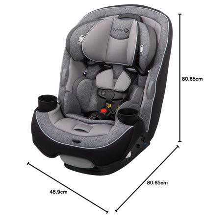 Safety 1st Autoasiento Convertible Grow & Go 3 en 1, Shadow, con protección de impacto lateral, arnés de 5 puntos, con sistema latch y 2 portavasos