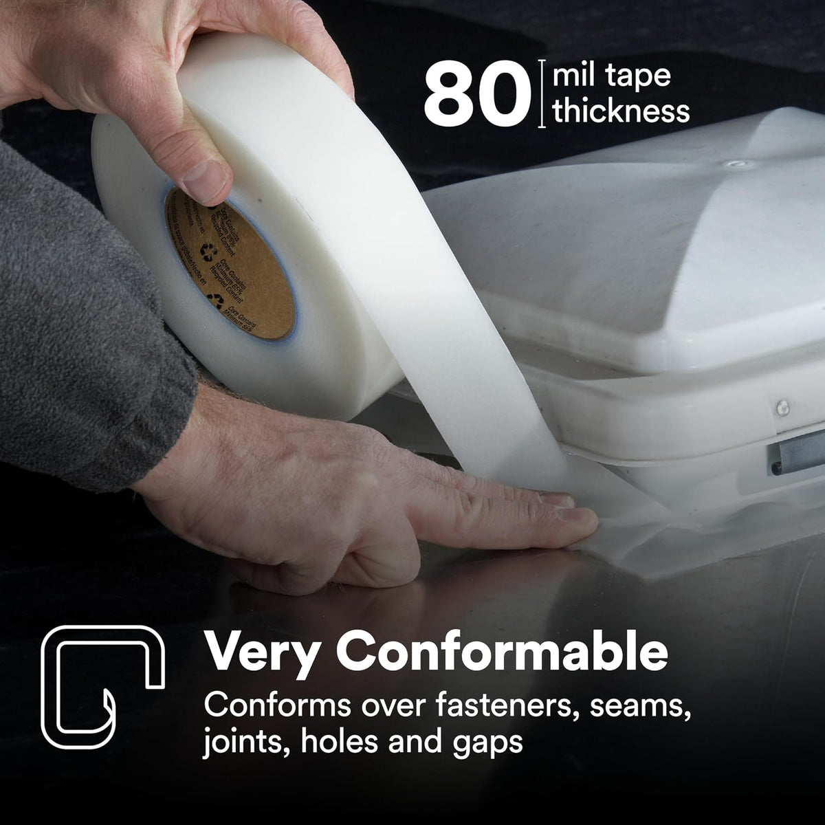 3M™ Extreme Sealing Tape 4412W+, blanco, 2" x 18 yardas, 1 rollo