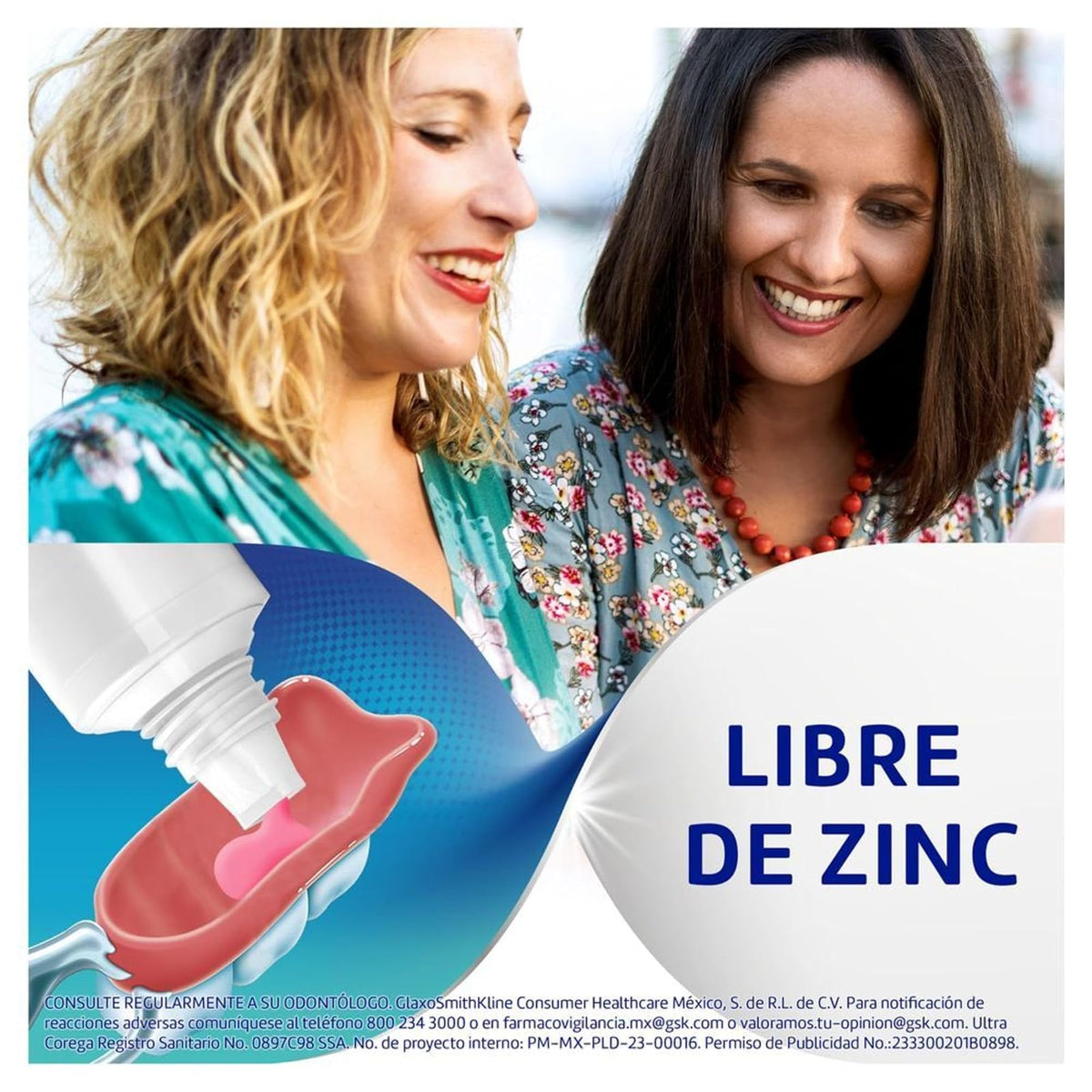Corega Ultra Crema Adhesiva para Prótesis Dentales Sin Sabor 70g