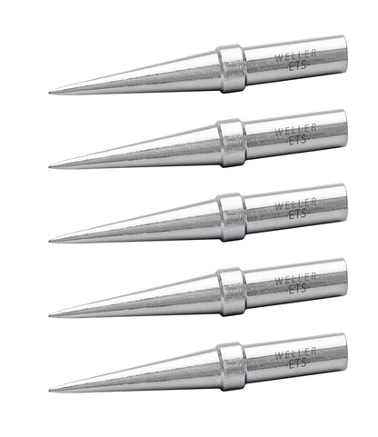 Weller Juego de 5 Puntas para Cautín WE1010 (ETSET-5) - 0.016-Inches - Cónico