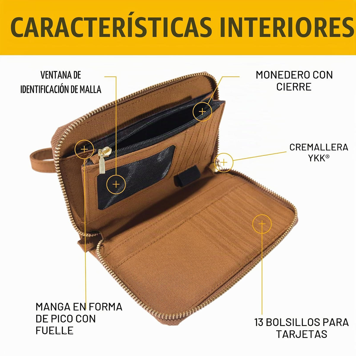 Carhartt - Carteras planas de lona para mujer, Embrague plano de pato de nailon (vino profundo), Talla única