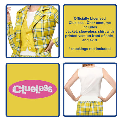 Rubies Clueless: Cher Horowitz - Disfraz para adultos, talla S