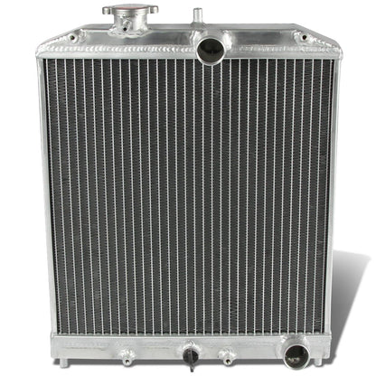 DNA Motoring RA-HC92-42-2 Radiador de Aluminio T-6061 de Doble Núcleo 2 Filas para Honda D15/16/B18 1.5L/1.6L/1.8L MT, Metálico