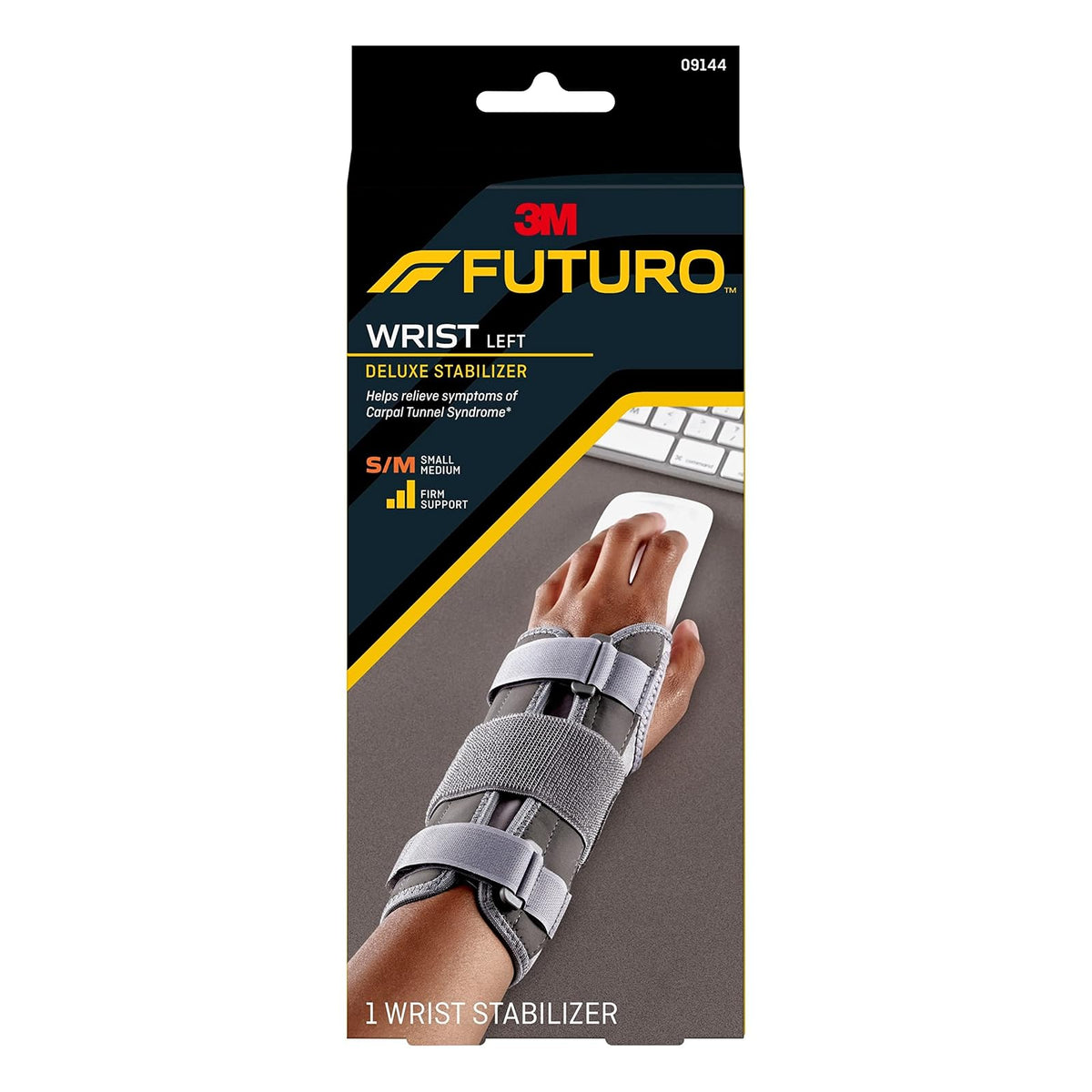 Futuro Estabilizador de Muñeca con Soporte Palmar y Dorsal, Síndrome del Túnel Carpiano, Pequeño/Mediano