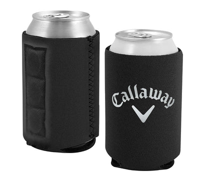 Weiche Kühltasche Geschenk-Set mit magnetischen Koozies (Schwarz)
