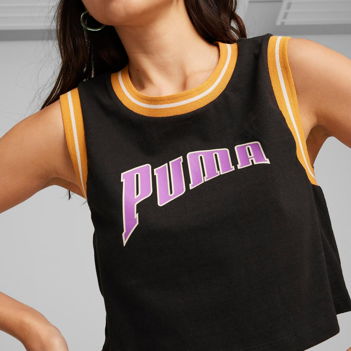 Puma Playera Corta Team, Mujer, Negro, Chico