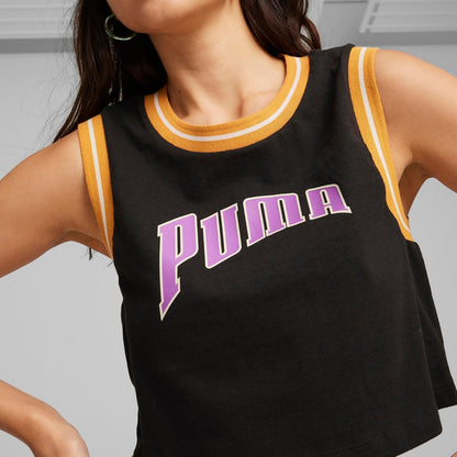 Puma Playera Corta Team, Mujer, Negro, Chico