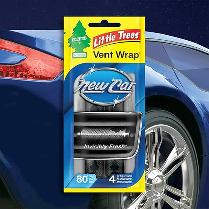Little Trees Ambientador para Automóvil con Envoltura de Ventilación, Automóvil Nuevo (16 Ambientadores), CTK-52733-24