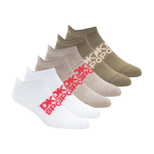 DKNY 6 Pack Sport Cushion Low Cut Socks CALCETINES Mujer