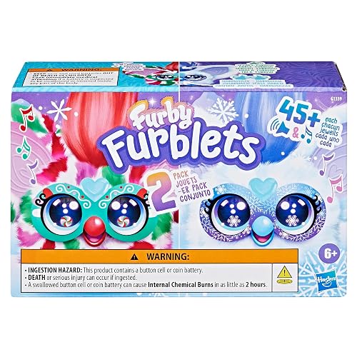 Furby Furblets Miniamigo Interactivo Pack Doble Felices Fiestas